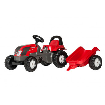 Tracteur Rollykid Valtra avec remorque