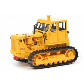 Tracteur à chaînes T100 M3 jaune - Schuco