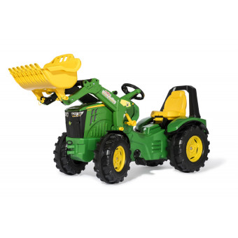 Tracteur à pédales X-Trac premium JD 8400R avec chargeur- Rollytoys 651047