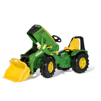 Tracteur à pédales X-Trac premium JD 8400R avec chargeur- Rollytoys 651047