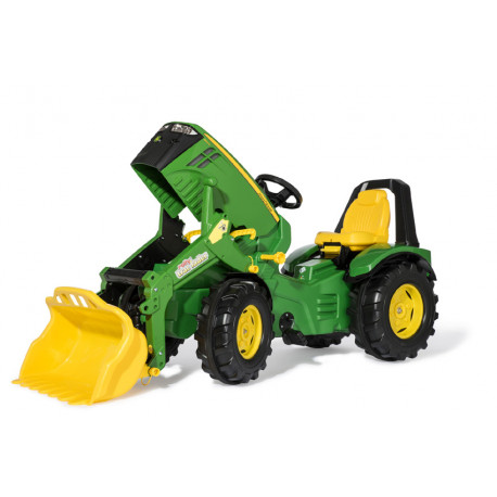 Tracteur à pédales X-Trac premium JD 8400R avec chargeur- Rollytoys 651047