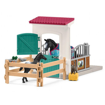 Box pour cheval avec Jument et poulain - Schleich 42611