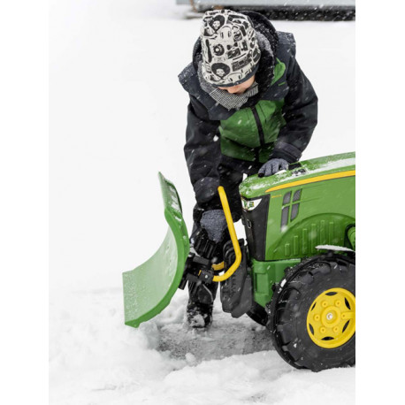 Lame chasse-neige verte pour tracteur à pédales - Rollytoys 408993