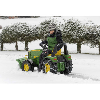 Lame chasse-neige verte pour tracteur à pédales - Rollytoys 408993