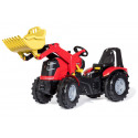 Tracteur à pédales X-Trac premium rouge avec chargeur- Rollytoys 651009