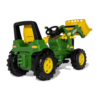 Tracteur à pédales RollyFarmTrac Premium John Deere 7310R avec chargeur - Rollytoys 730032