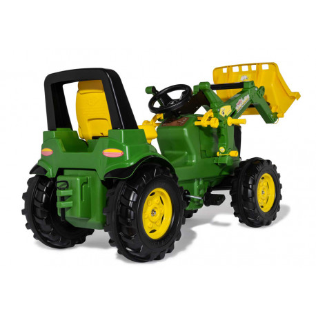 Tracteur à pédales RollyFarmTrac Premium John Deere 7310R avec chargeur - Rollytoys 730032