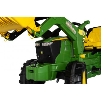 Tracteur à pédales RollyFarmTrac Premium John Deere 7310R avec chargeur - Rollytoys 730032