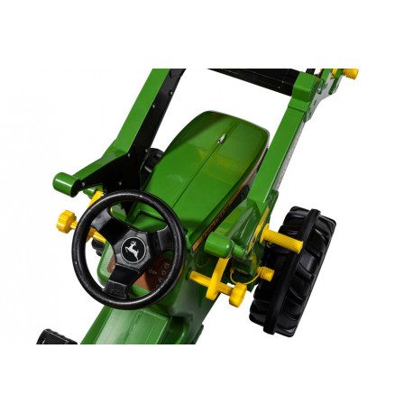 Tracteur à pédales RollyFarmTrac Premium John Deere 7310R avec chargeur - Rollytoys 730032