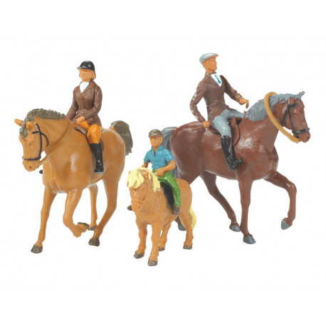 Lot de 3 chevaux avec cavaliers - Britains 40956