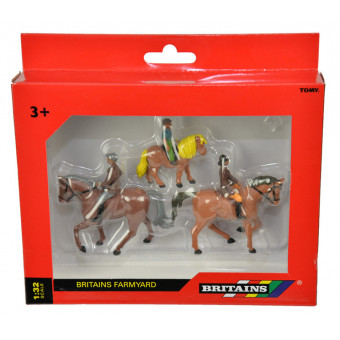 Lot de 3 chevaux avec cavaliers - Britains 40956