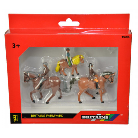 Lot de 3 chevaux avec cavaliers - Britains 40956