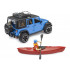 Jeep Wrangler Rubicon avec kayak et kayakiste - Bruder 02529