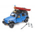 Jeep Wrangler Rubicon avec kayak et kayakiste - Bruder 02529