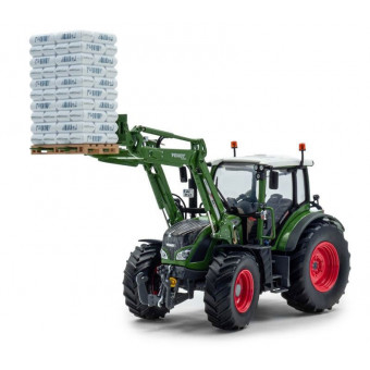 Tracteur Fendt 514 vario avec chargeur et palette semences AGROMAIS