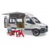 Camping Car MB Sprinter avec campeur et accessoires - Bruder