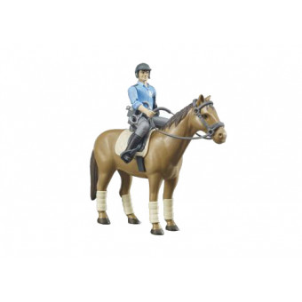 Set policier à cheval - Bruder