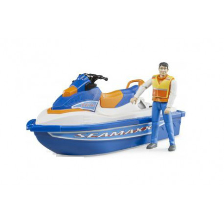 Scooter de mer avec figurine