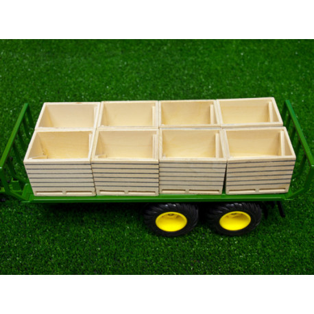 Lot de 6 pallox en bois (1/32)