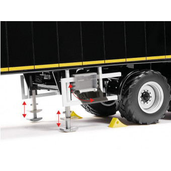 Semi-remorque Krampe SB II 30/1070 noire - Wiking 7659