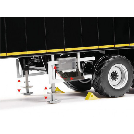 Semi-remorque Krampe SB II 30/1070 noire - Wiking 7659