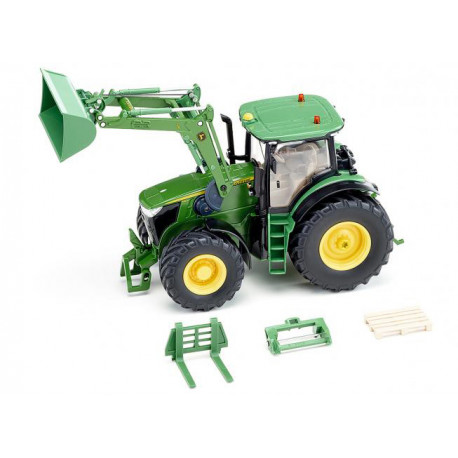 Tracteur JD 7310R avec chargeur RC Bluetooth - Siku