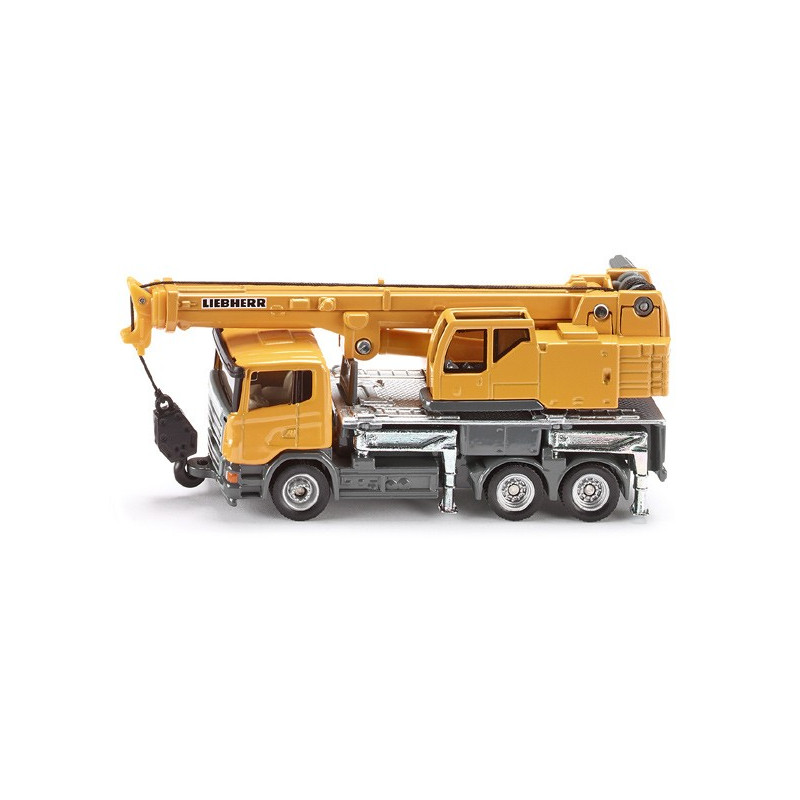 Camion Bruder 03551 - Camion de chantier Scania Super 560R avec grue et 2  palettes