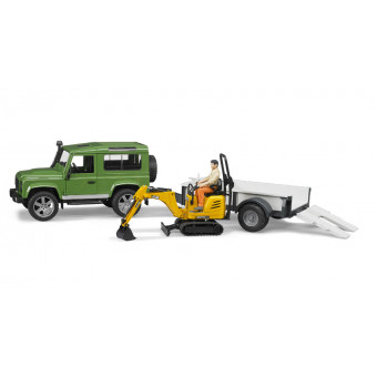 4x4-Land-Rover-avec-remorque-et-mini-pelle-JCB