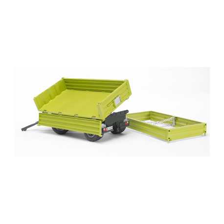 Benne verte à basculement arrière et latéral - Bruder 02203