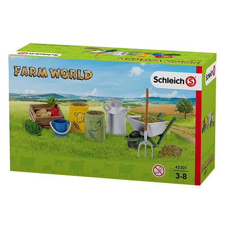 Nourriture et soin des animaux de la ferme - Schleich 42301
