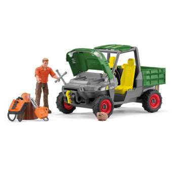Garde forestier avec véhicule - Schleich 42659