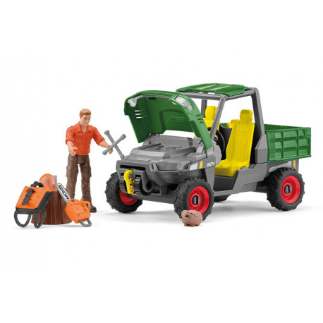 Garde forestier avec véhicule - Schleich 42659