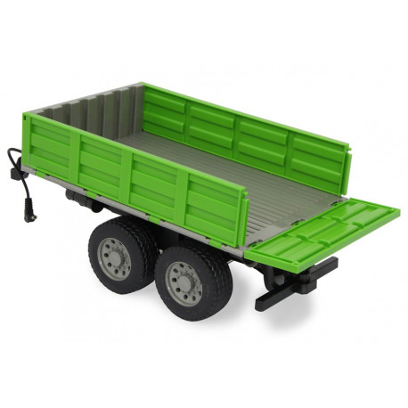Remorque verte radio-commandée pour tracteur RC Jamara - 412412