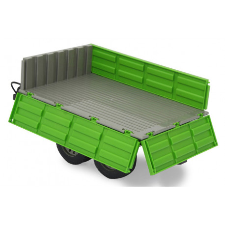 Remorque verte radio-commandée pour tracteur RC Jamara - 412412