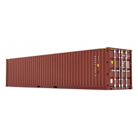 Container maritime 40 pieds marron - Marge Models 2324-02