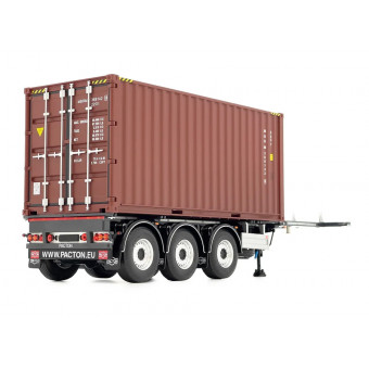 Remorque porte-container PACTON extensible anthracite - Marge Models 2325