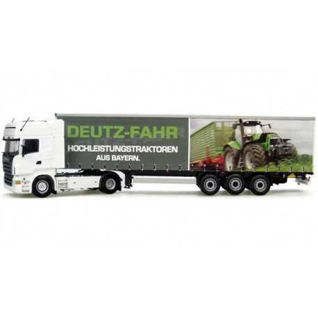 Scania R580 + remorque DEUTZ-FAHR