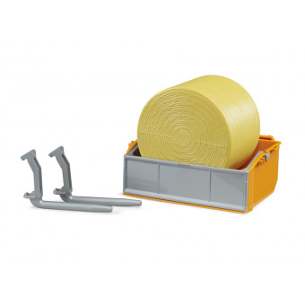 Bennette pour tracteur, fourches et balle ronde - Bruder 02353