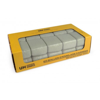 Boîte de 20 balles d'ensilage carrées vertes - Universal Hobbies UH6881