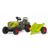 Tracteur à pédales Rollykid Claas Axos 240 avec remorque - Rollytoys 015047