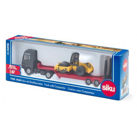 Camion Man avec rouleau compresseur - Siku 1760
