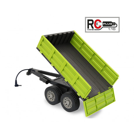 Remorque radio-commandée Vert Clair pour tracteur RC Jamara - 423281