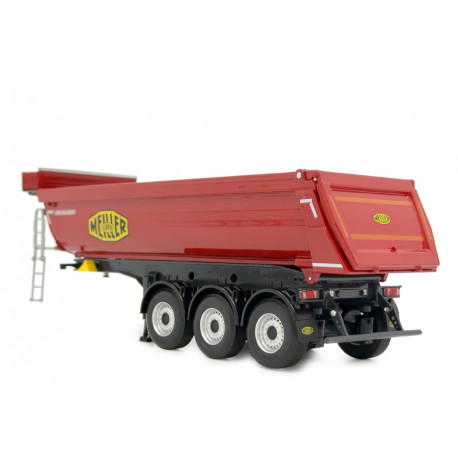Semi-remorque benne Meiller Kipper rouge - Marge Models 2123-02