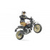 Moto Scrambler Ducati Desert Sled avec motard - Bruder