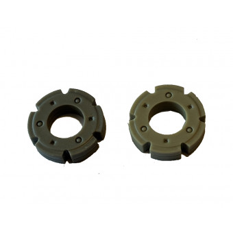 Paire de masses de roue en résine à peindre 1/32