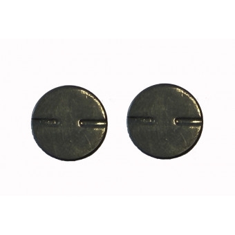 Lot de 2 caches moyeux gris foncé diamètre 1,2 cm 1/32