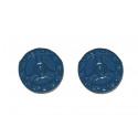 Lot de 2 caches moyeux bleus diamètre 0,8 cm 1/32