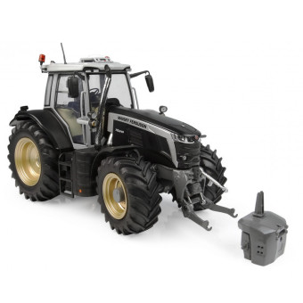 Tracteur MF 7S.210 noir mat et jantes dorées - UH 7207