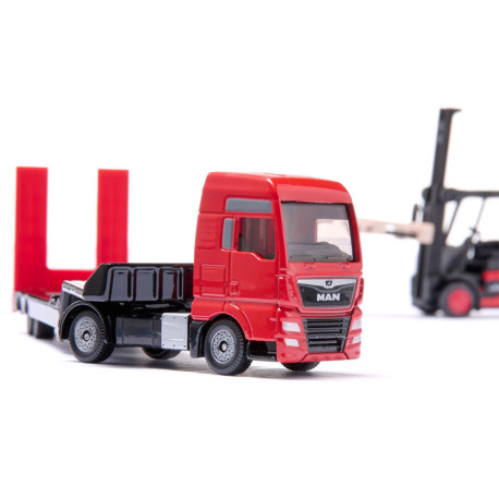 Camion Man surbaissé avec élévateur Linde - Siku 1763