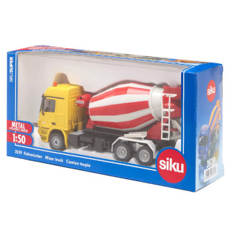 Camion MB toupie jaune et rouge - Siku 3539